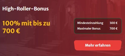 HellSpin High Roller Boni – Exklusive Angebote für hohe Einzahlungen bei HellSpin Casino.